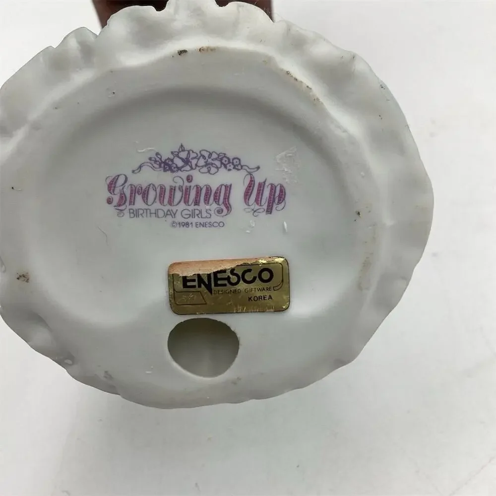 Vintage Enesco Growing Up‎ Girls Age 14 Figurine 1981 Multicolor